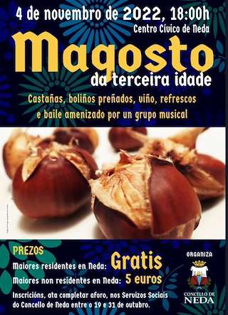 Magosto da Terceira Idade en Neda