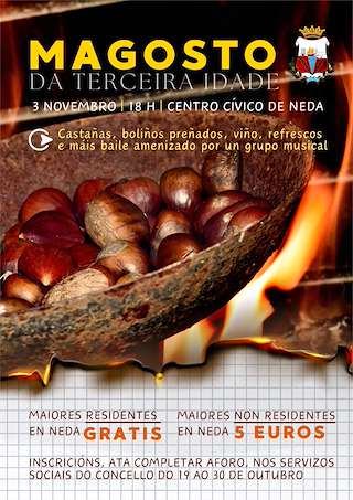 Magosto da Terceira Idade en Neda