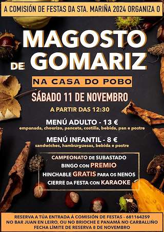 Magosto de Gomariz (2025) en Leiro