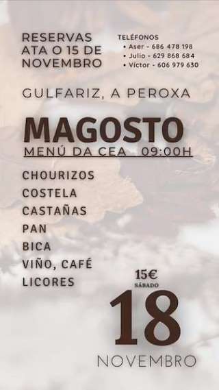 Magosto de Gulfariz (2025) en A Peroxa