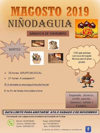 Magosto de Niñodaguia en Xunqueira de Espadanedo