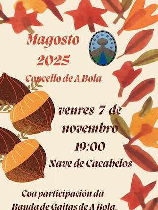 Fechas, información, programa, cartel, imágenes, mapa y ubicación de Magosto (2025)  en  A Bola