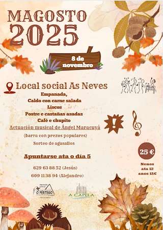 Fechas, información, programa, cartel, imágenes, mapa y ubicación de Magosto  (2025) en A Capela