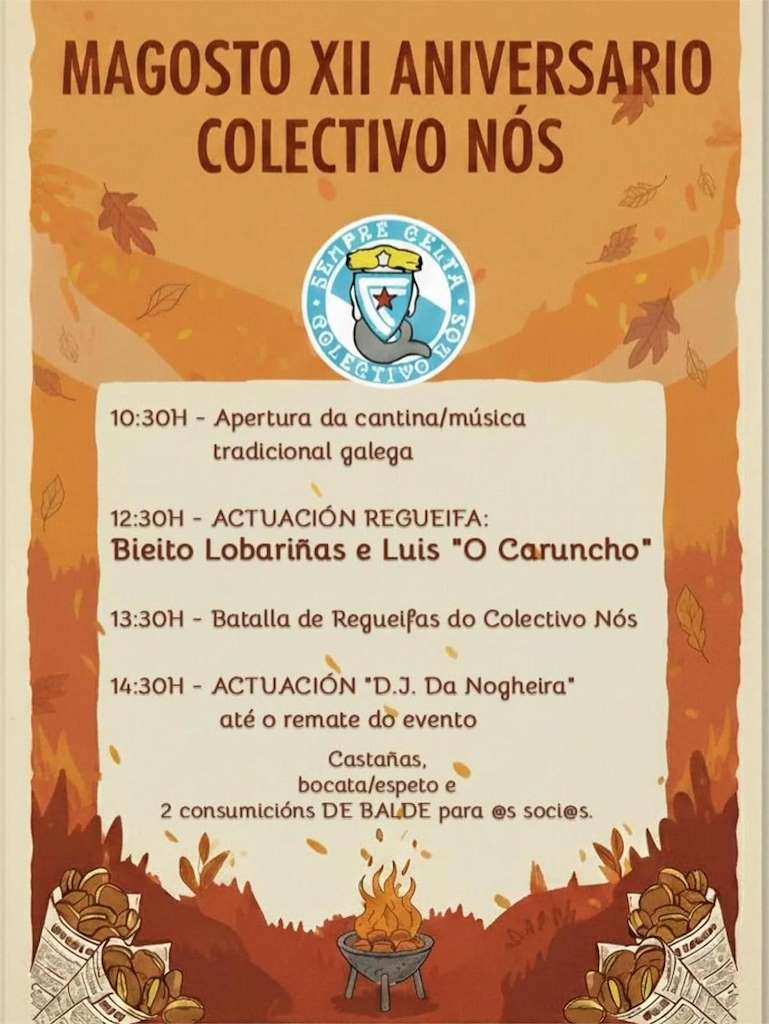 Magosto XII Aniversario Colectivo Nós en Vigo