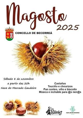 Fechas, información, programa, cartel, imágenes, mapa y ubicación de Magosto (2025) en Becerreá