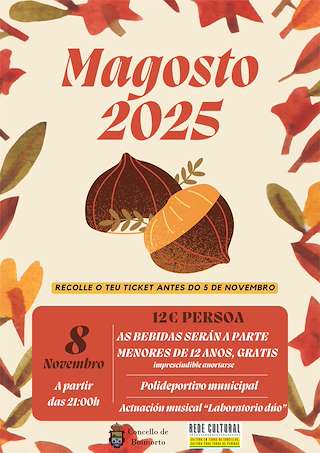 Fechas, información, programa, cartel, imágenes, mapa y ubicación de Magosto (2025)  en  Boimorto
