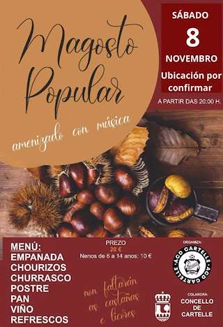 Fechas, información, programa, cartel, imágenes, mapa y ubicación de Magosto (2025) en Cartelle