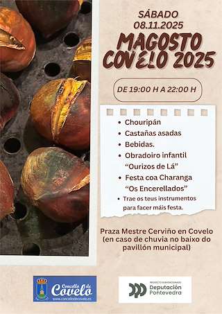 Fechas, información, programa, cartel, imágenes, mapa y ubicación de Magosto (2025)  en  Covelo