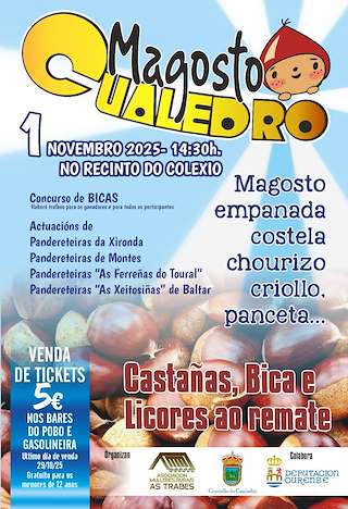 Fechas, información, programa, cartel, imágenes, mapa y ubicación de Magosto  en  Cualedro