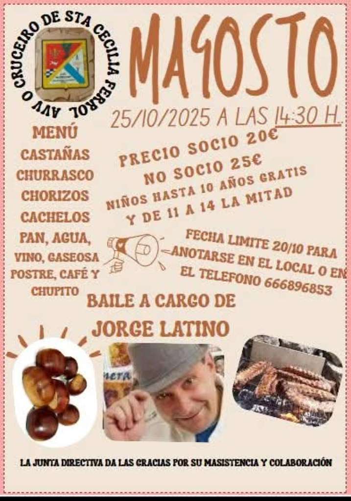 Magosto da A.V.V. O Cruceiro de Santa Cecilia en Ferrol