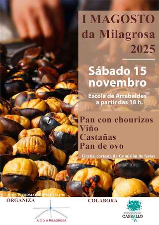 Fechas, información, programa, cartel, imágenes, mapa y ubicación de I Magosto da Milagrosa (2025)  en  Carballo