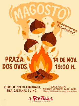 Fechas, información, programa, cartel, imágenes, mapa y ubicación de Magosto de A Pantalla (2025)  en  Xinzo de Limia