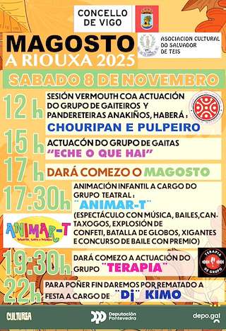 Fechas, información, programa, cartel, imágenes, mapa y ubicación de Magosto de A Riouxa (2025) en Vigo