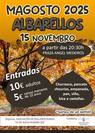 Fechas, información, programa, cartel, imágenes, mapa y ubicación de Magosto de Albarellos  (2025) en Monterrei