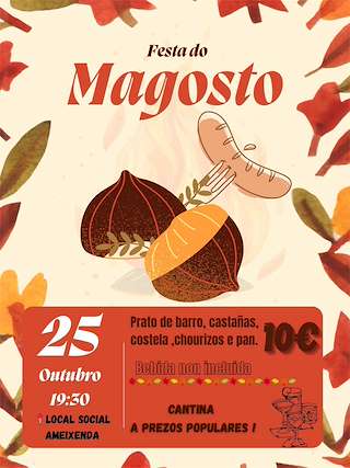 Fechas, información, programa, cartel, imágenes, mapa y ubicación de Magosto de Ameixenda  en  Cee