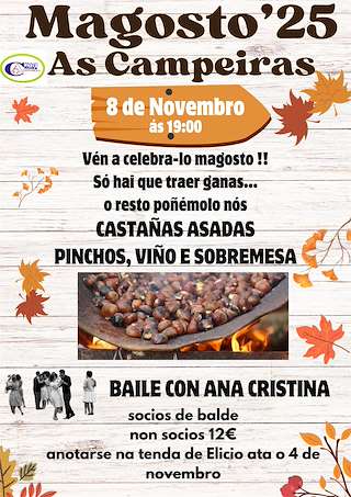 Fechas, información, programa, cartel, imágenes, mapa y ubicación de Magosto de As Campeiras (2025) en As Pontes de García Rodríguez