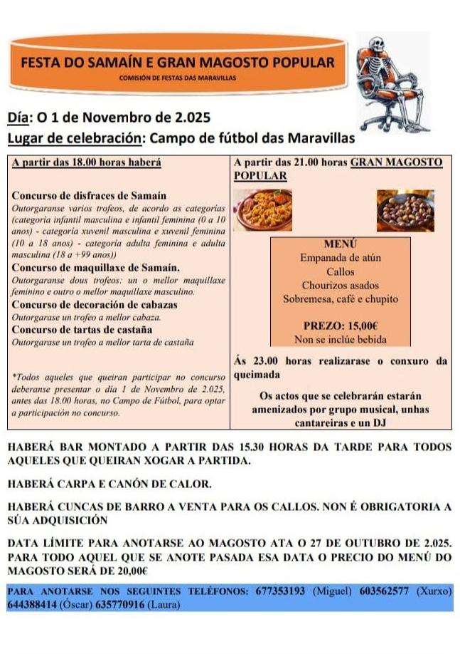 Magosto de As Marabillas (2026) en Cartelle