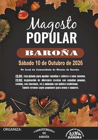 Fechas, información, programa, cartel, imágenes, mapa y ubicación de Magosto de Baroña  (2026)  en  O Porto do Son