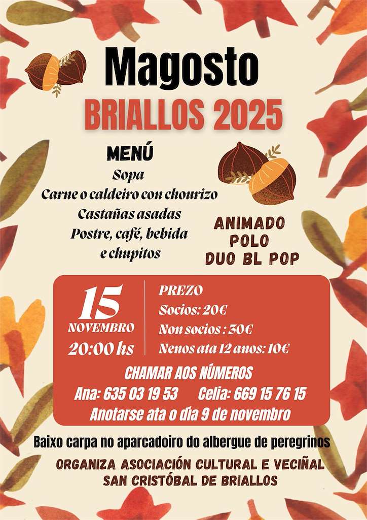 Magosto de Briallos (2025) en Portas