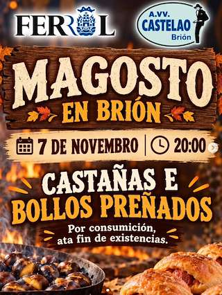 Fechas, información, programa, cartel, imágenes, mapa y ubicación de Magosto de Brión (2026)  en  Ferrol