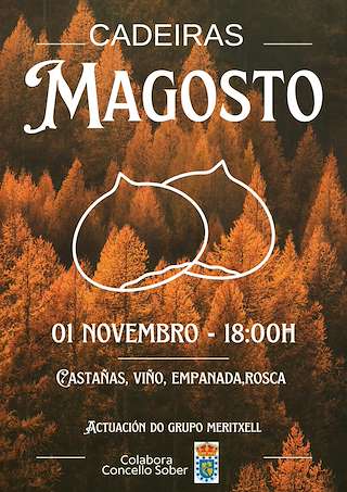 Fechas, información, programa, cartel, imágenes, mapa y ubicación de Magosto de Cadeiras (2025)  en  Sober