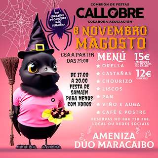 Fechas, información, programa, cartel, imágenes, mapa y ubicación de Magosto de Callobre (2025) en Miño