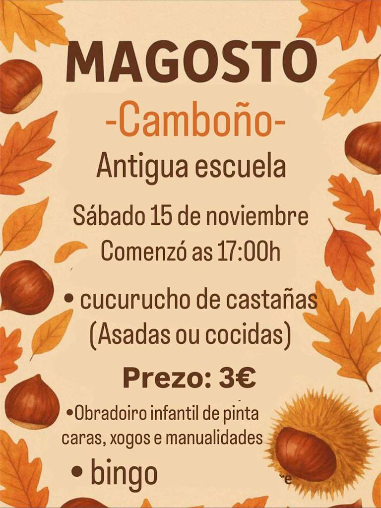 Magosto de Camboño (2025) en Lousame