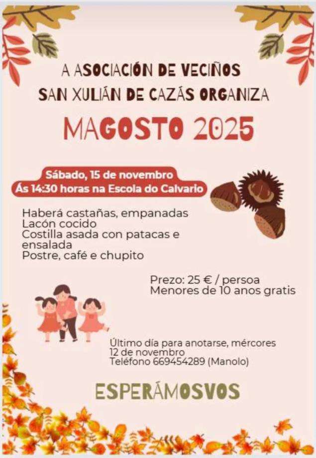 Magosto de Cazás (2025) en Xermade