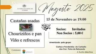Fechas, información, programa, cartel, imágenes, mapa y ubicación de Magosto de Cedeira  (2025)  en  Redondela