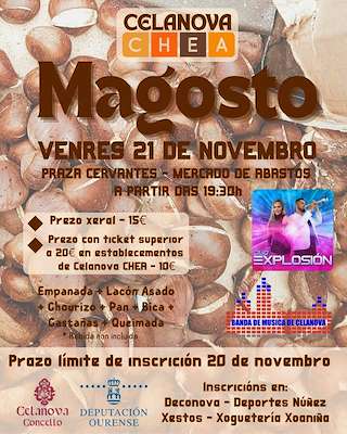 Fechas, información, programa, cartel, imágenes, mapa y ubicación de Magosto de Celanova Chea  (2025)