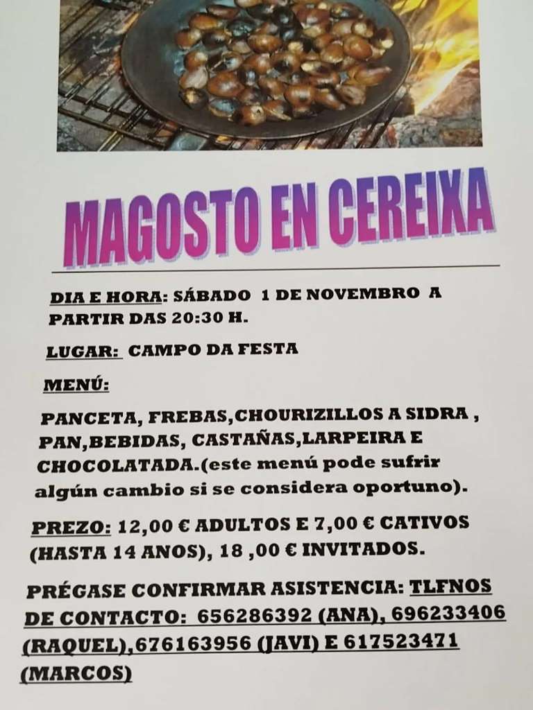 Magosto de Cereixa (2025) en A Pobra do Brollón