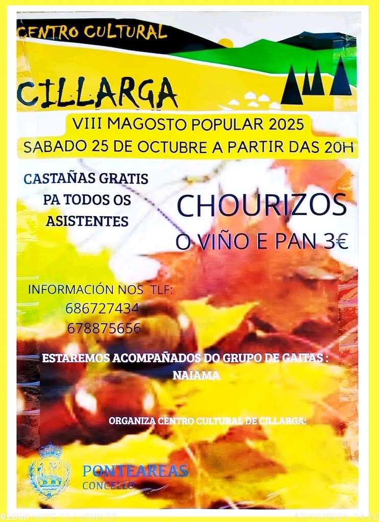 Magosto de Cillarga (2025) en Ponteareas