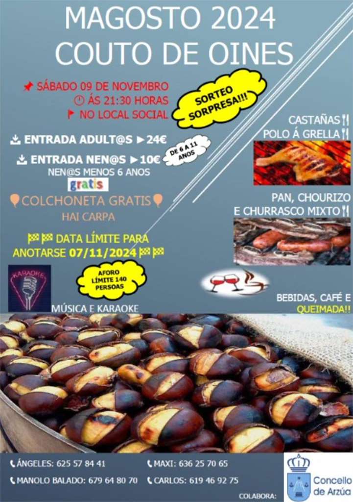Magosto de Couto de Oíns en Arzúa