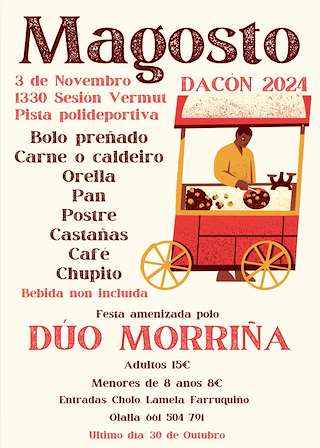 Fechas, información, programa, cartel, imágenes, mapa y ubicación de Magosto de Dacón  en  Maside