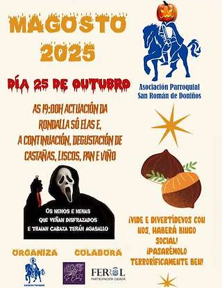 Fechas, información, programa, cartel, imágenes, mapa y ubicación de Magosto de Doniños (2025)  en  Ferrol