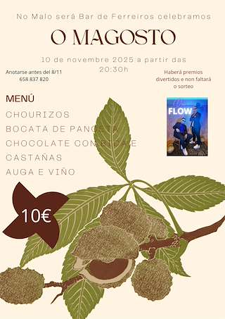 Fechas, información, programa, cartel, imágenes, mapa y ubicación de Magosto de Ferreiros  en  Coles