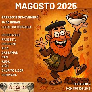 Fechas, información, programa, cartel, imágenes, mapa y ubicación de Magosto de Frei Canedo da Ponte (2025)  en  Ourense