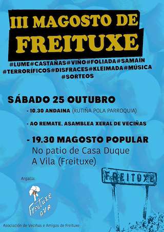 Fechas, información, programa, cartel, imágenes, mapa y ubicación de Magosto de Freituxe  (2025)  en  Bóveda