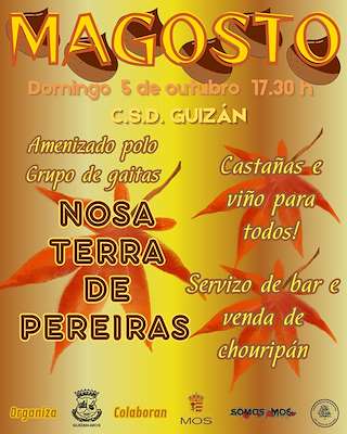 Fechas, información, programa, cartel, imágenes, mapa y ubicación de Magosto de Guizán (2025)  en  Mos