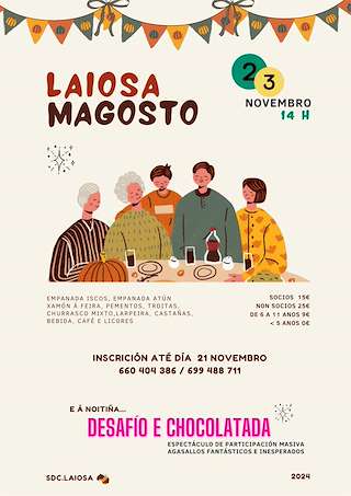 Fechas, información, programa, cartel, imágenes, mapa y ubicación de Magosto de Laiosa  en  O Incio