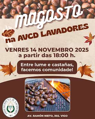 Fechas, información, programa, cartel, imágenes, mapa y ubicación de Magosto de Lavadores (2025)  en  Vigo