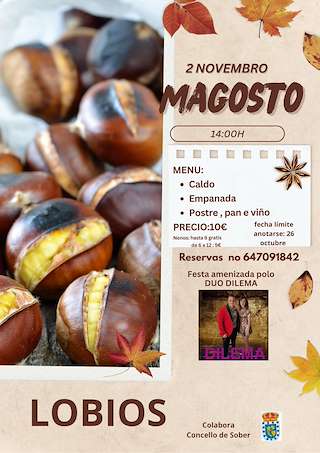 Fechas, información, programa, cartel, imágenes, mapa y ubicación de Magosto de Lobios (2025)  en  Sober