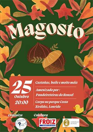 Fechas, información, programa, cartel, imágenes, mapa y ubicación de Magosto de Lourido (2025)  en  Poio
