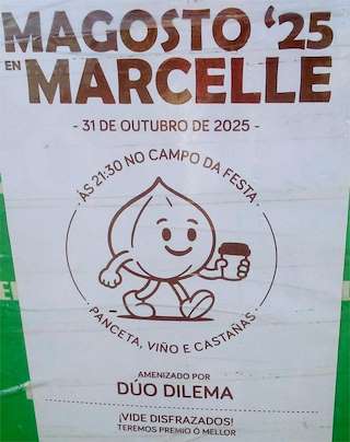 Fechas, información, programa, cartel, imágenes, mapa y ubicación de Magosto de Marcelle (2025)  en  Monforte de Lemos