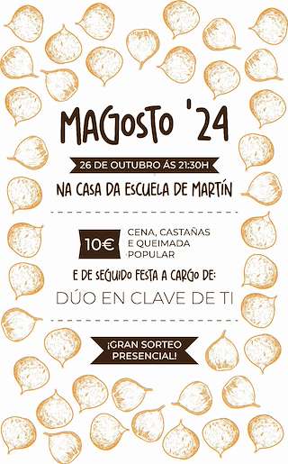 Fechas, información, programa, cartel, imágenes, mapa y ubicación de Magosto de Martín (2025)  en  Bóveda