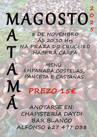 Fechas, información, programa, cartel, imágenes, mapa y ubicación de Magosto de Matamá  en  Ourense