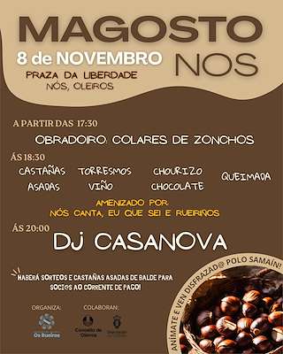 Fechas, información, programa, cartel, imágenes, mapa y ubicación de Magosto de Nós (2025) en Oleiros