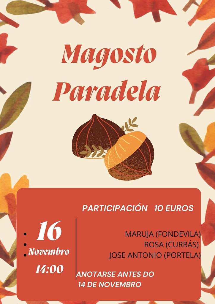 Magosto de Paradela de Abeleda en Porqueira
