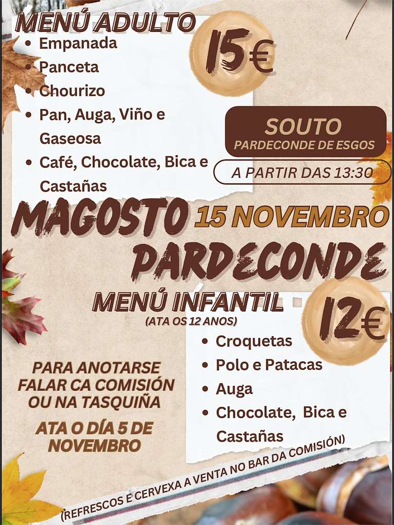 Magosto de Pardeconde en Esgos