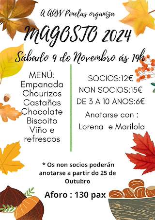 Fechas, información, programa, cartel, imágenes, mapa y ubicación de Magosto de Penelas (2025)  en  Cerdedo-Cotobade